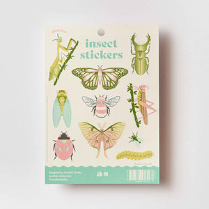 colourful sticker sheet of insects