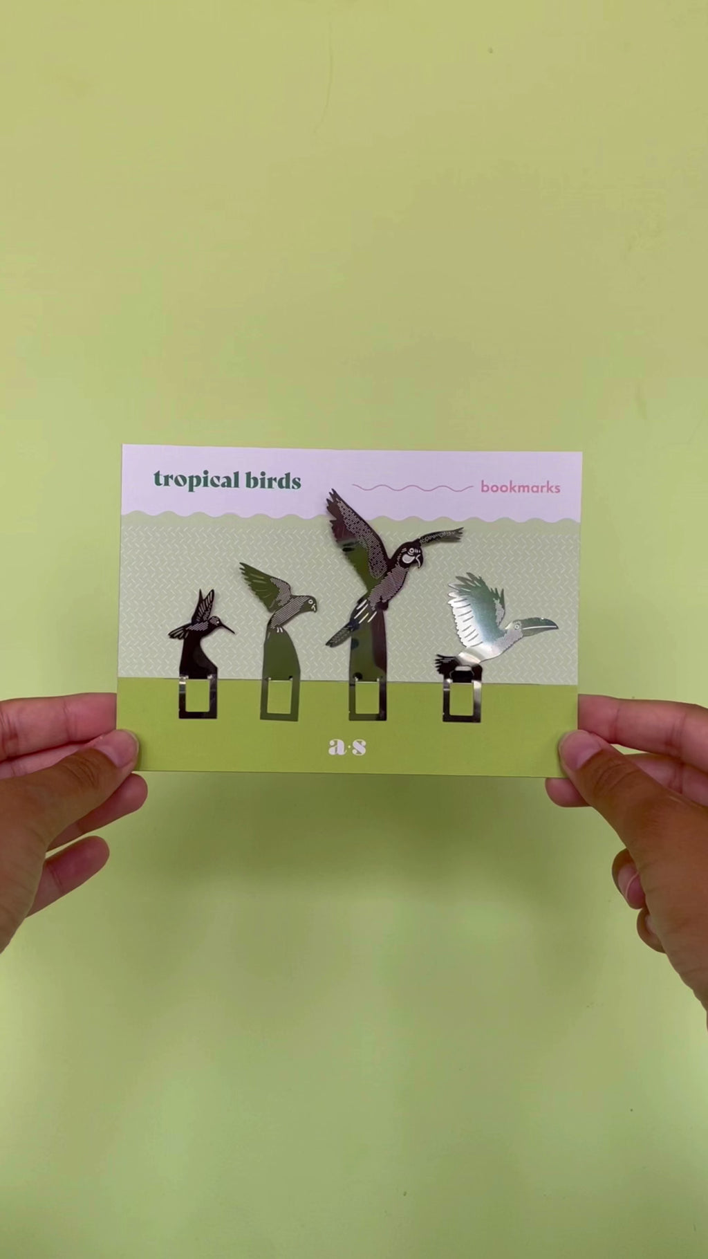 tropical bird bookmarks by another studio