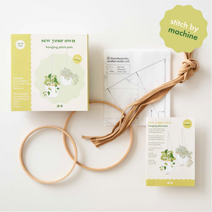 make your own plant pots kit Sew Your Own Hanging Plant Pots (set of 2) – Another Studio