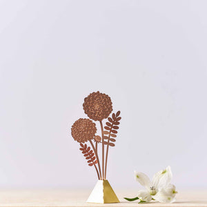 Dahlia, copper tiny bouquet
