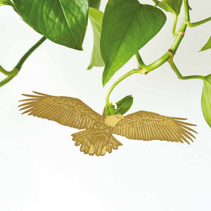 eagle brass plant animal decoration on pothos