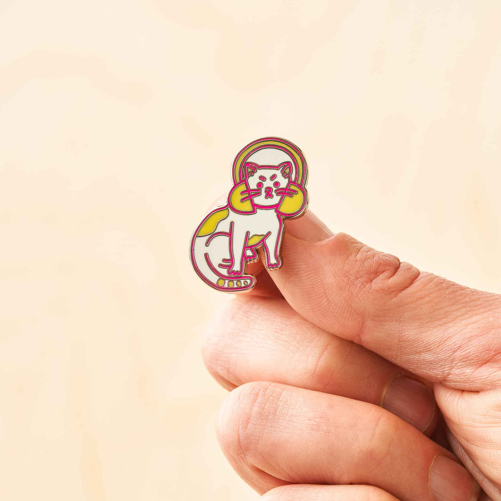 Everyday Cute Enamel Pin - Listening – Another Studio