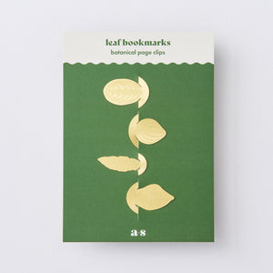 Leaf Bookmarks - Brass