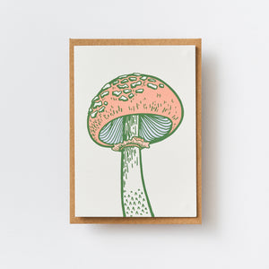 Mushroom - Illustrations of nature greetings card