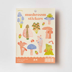 colourful mushroom stickers 