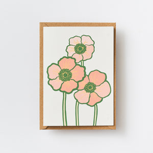 Poppy - Illustrations of nature greetings card