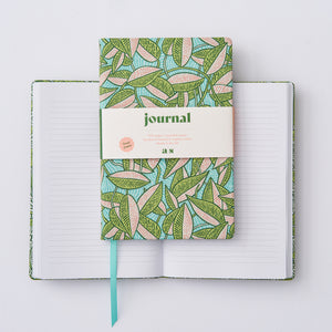 A5 Tropical print notebook fabric cover