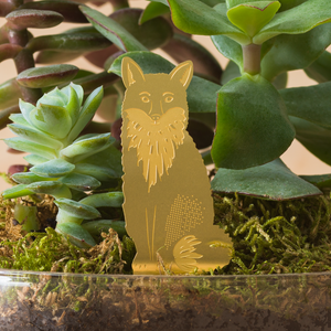 fox plant animal decoration